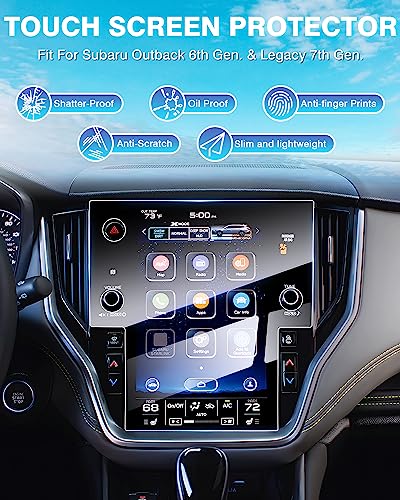 Karltys Screen Protector for 2025-2020 Subaru Outback Legacy 11.6 inch [No Glare & Fingerprint] Tempered Glass Subaru Outback Legacy Accessories - size: 11.6"Subaru Outback Legacy 2025-2020