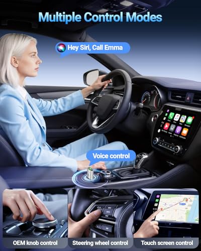 Wireless CarPlay Adapter for Apple iPhone 2026 Upgraded (Silver) - color: Silver