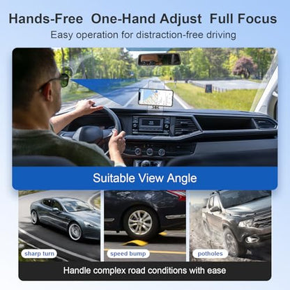 Ultra-Strong Magnetic Phone Holder for Car Dashboard MagSafe 360° Rotation Aluminum Alloy Metal Car Mount Compatible with iPhone 17 Pro Max/16 Smart Phone iPad Tablets Accessories(Black
