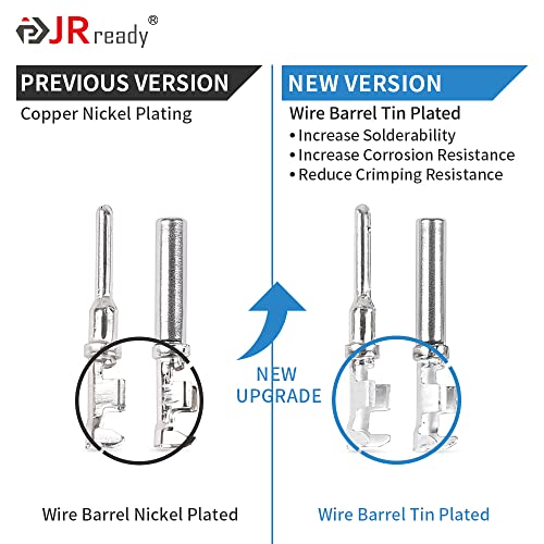 JRready ST6327-202 Deutsch DT Connector 2 Pin 8 Sets, Size 16 Contacts - size: 2-Pin (8 Pairs)
