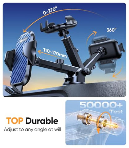 VICSEED Stable Car Phone Holder [Upgraded Strongest Suction, Won't Break] - color: Dark Blue