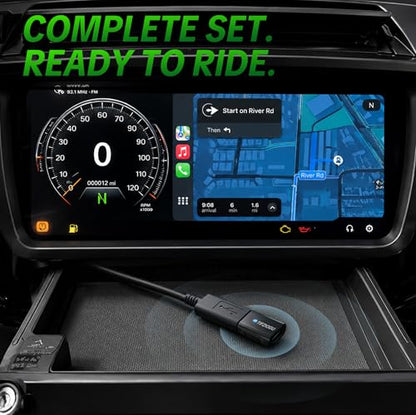 Motorcycle CarPlay Bluetooth Headset Bypass Adapter - color: Black