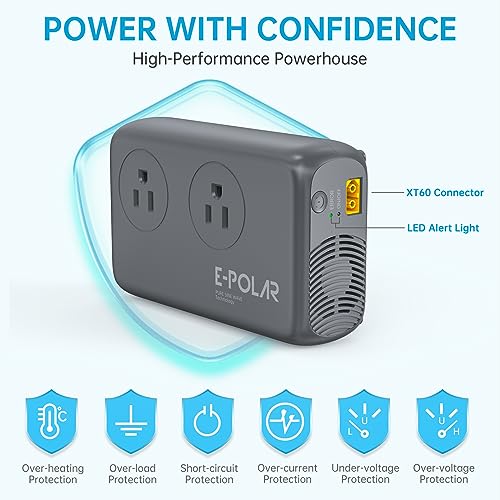 300W Car Power Inverter Pure Sine Wave with 60W PD USB-C, Power Inverters for Vehicles DC 12V to 110V AC, Car Inverter Power Outlet with XT60 Cable (Grey)