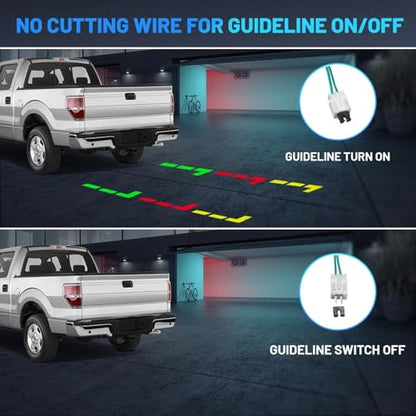 EWAY Tailgate Handle Rear Backup Camera for 2004-2016 Ford F150 F250 F350 F450 F550 Super Duty Explorer Lobo, Lincoln Mark LT Tailgate Latch Door Handle Reverse Back Up Camera RCA Connector w/Key Hole