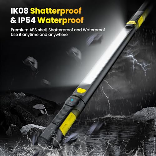3000LM Rechargeable LED Underhood Work Light, 【Auto On/Off】 Work Light