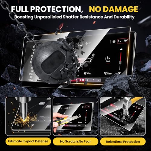 Karltys Screen Protector for Dodge Hornet 10.25 inch 2023-2026 (GT/GT Plus/R/T/R/T Plus) [No Glare & Fingerprint] Tempered Glass Dodge Hornet Accessories - size: 10.25"Dodge Hornet 2023-2026