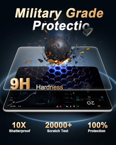 Screen Protector For 2022-2026 Lexus NX 250/NX 350/NX 350h - 9.8-Inch Navigation 9H Tempered Glass Screen Protector For 2022 2023 2024 2025 2026 Lexus NX 250/350/350h Accessories - Anti Fingerprints