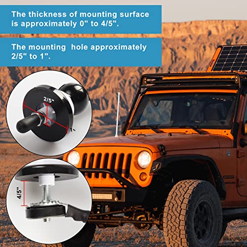 Universal Boat Radio Antenna - Flexible Mast for AM/FM, Yacht, Pontoon, Golf Cart, ATV, UTV, RV, Excavator, Tractor & Car Stereo - color: White