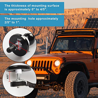 Universal Boat Radio Antenna - Flexible Mast for AM/FM, Yacht, Pontoon, Golf Cart, ATV, UTV, RV, Excavator, Tractor & Car Stereo - color: White