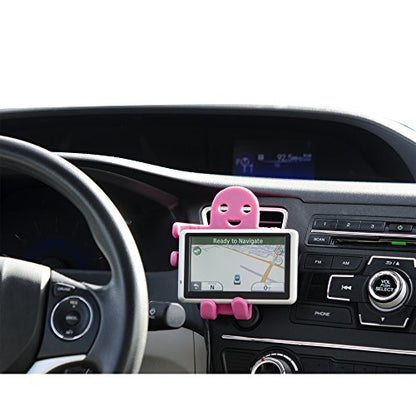 Alpena Hug Buddy Air Vent Universal Car Cell Phone Holder, Adjustable, Cell Phone Mount Compatible with iPhone, Samsung Galaxy, LG, Google, Nexus 5X, Moto, Black and Other Smartphones, OG Pink - color: Pink