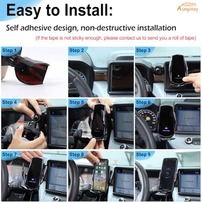 Car Mobile Phone Holder Compatible with Ford Maverick 2022-2025 Center Console Multimedia Display Left Side Panel Cell Phone Mount Dashboard Vent Clip Bracket Universal Phones Navigation Accessories - style: Style D