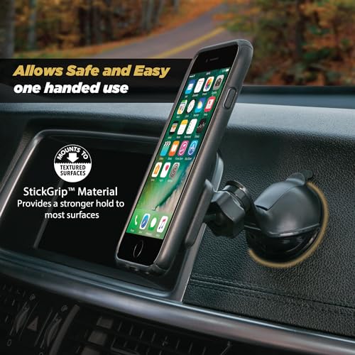 Scosche MAGWSM-10PKFLT MagicMount Magnetic Suction Cup Phone Mount for Car Dashboard or Windshield, 360° Adjustable Magnet Head, Universal Cell Phone Holder for iPhone, Samsung & More (Pack of 10) - size: 10 Pack, style: Window / Dash Suction
