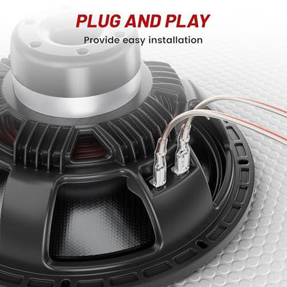 RED WOLF Car Door Speaker Wiring Harness for Hyundai 2002-2016 KIA 2003-2010, Toyota Camry Tacoma Corolla 2002-2011, Subaru Outback 2010-2014 Aftermarket Speaker Wire Connector 2 PC