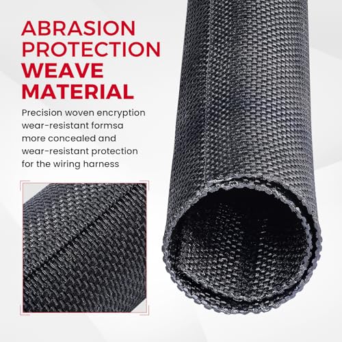 1/2"-36ft Automotive Mesh Woven Wire Sheathing Split Wire Loom - style: 1/2" - 36 Feet