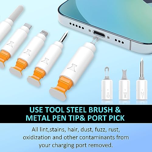 iPhone Cleaning Kit for Charging Port, Cleaner Kit for AirPod Phone, White - color: White