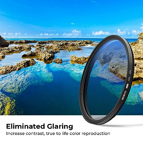 Beschoi 40.5mm Polarizer Filter 30 Layer Multi-Resistant Nano Coated Circular Polarizing Filter(CPL) with HD Optical Glass/Ultra Slim Frame, Reduce Glare/Enhance Contrast/Reduce Reflection - size: 40.5mm