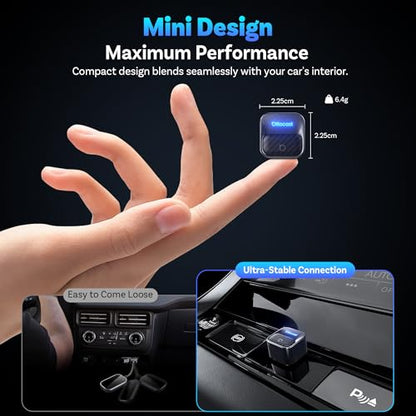 OTTOCAST Mini Core 2-in-1 Wireless CarPlay & Android Auto Adapter Mini Cube
