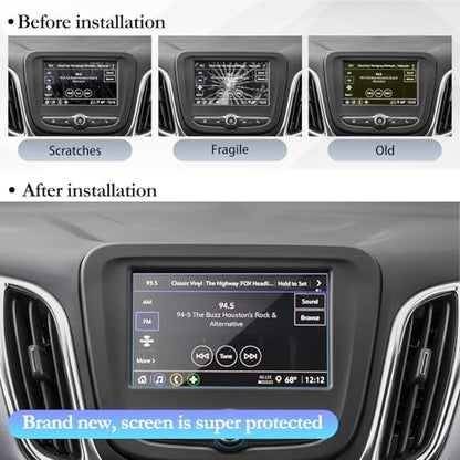 SKTU Screen Protector for 2018-2024 Chevy Equinox/ 2023 2022 Chevy Trailblazer 7In Navigation 2024 Chevy Equinox Accessories [Anti-Scratch, HD Clear] - color: 2018-2024 Equinox 7 Inch