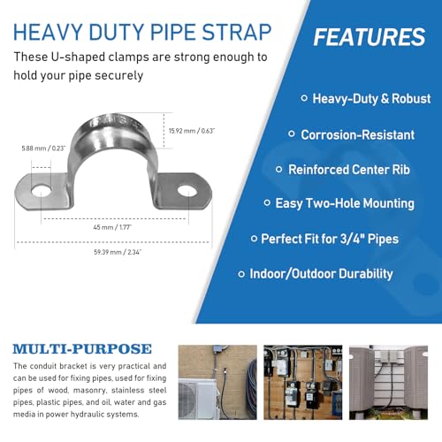 Z 3/4" Dia * 100 Feet Flexible PVC Conduit Kit with 31 Pieces, Including 10 Couplings, 10 Elbows, and 10 Straps, UV-Resistant, UL Listed (File E339276), Gray - style: 3/4" 100ft