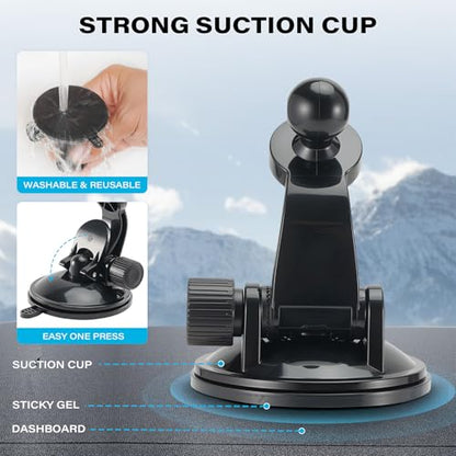 1Zero 2PCS GPS Mount for Garmin, Adjustable Suction Cup Car Holder