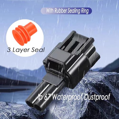 2-Pin Male Female Plug Connector,Waterproof Electrical Connector for Car - size: 2pin plug connector 5pairs