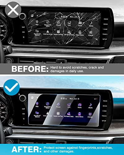 Karltys [Upgrade 2 Pack Screen Protector for 2021-2024 Kia K5 10.25 Inch [No Glare & Fingerprint] Tempered Glass Kia K5 for Models GT-Line/LXS/EX/GT Accessories - size: 10.25 Inch 2021-2024 Kia K5 LXS/EX/GT