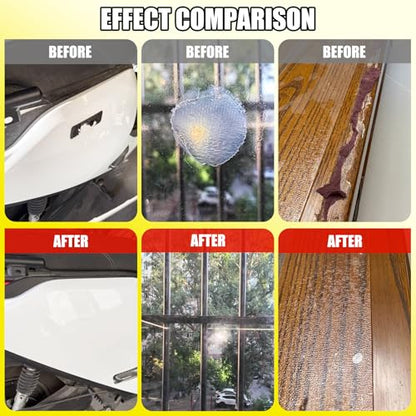 Adhesive Remover, 7oz Enhanced Version Sticker Remover Spray Glue Remover with Plastic Scraper, Adhesive Remover for Cars, Windows, Glass, Plastic -Rapidly Remover Glue, Tape, Labels, Marker, Wax