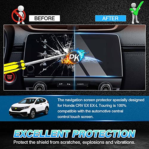 Autorder Screen Protector for 2017-2020 2021 2022 Honda CR-V CRV EX EX-L Touring Tempered Glass 9H Navigation Touchscreen Protective Film(7-Inch) - size: 2017-2022 CR-V