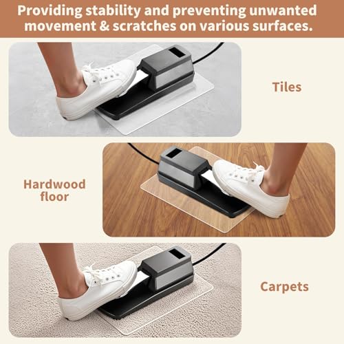 10" x 7.5" Premium Non-Slip Piano Sustain Pedal Mat - color: Clear