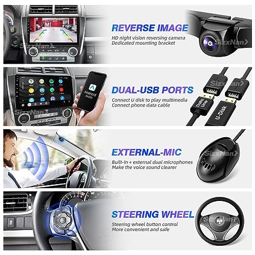 for Toyota Camry 2012 2013 2014 Radio Stereo Wireless Carplay Auto - color: 4GBRAM+64GBROM