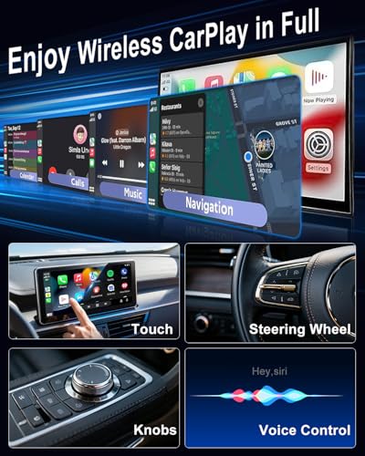 𝟐𝟎𝟐𝟓 𝐔𝐩𝐠𝐫𝐚𝐝𝐞𝐝 Wireless CarPlay Adapter for Apple iPhone iOS 10+,USB/USB C Mini Design for Convert Wired to Wireless Car Play Adapter,Plug and Play Stable No Latency from iPhone to Screen