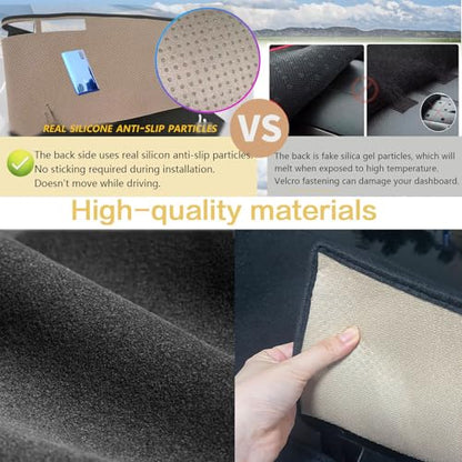 Dashboard Cover Suitable for Chevy Chevrolet Silverado C/K 1500 2500 3500&Tahoe&Suburban/GMC Sierra&Yukon 1995 1996 Car Dashboard Cover Sun Visor Mat Non-Slip Polyester Dashboard Accessories - size: 1995-1996 For Silverado GMC Sierra