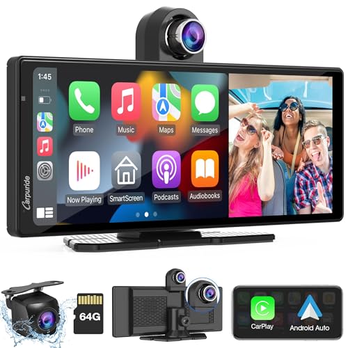 Carpuride W903 9.3" Wireless Carplay & Android Auto with Dash Cam - size: 9.3inch