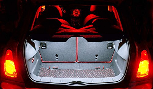 iJDMTOY Full LED Trunk Cargo Area Lamp Compatible With 2014/15-up 3rd Gen MINI Cooper F55 F56, OEM Replacement, Powered by 24-SMD Xenon White Lights & CAN-bus Error Free