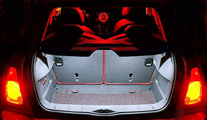 iJDMTOY Full LED Trunk Cargo Area Lamp Compatible With 2014/15-up 3rd Gen MINI Cooper F55 F56, OEM Replacement, Powered by 24-SMD Xenon White Lights & CAN-bus Error Free