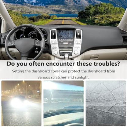 Dashboard Cover Suitable for Lexus RX330 2004-2006/RX350 2007-2009/RX400h 2006-2008 Car Dashboard Cover Sun Visor Mat Non-Slip Polyester Dashboard Accessories - size: 04-06 RX330/07-09 RX350/06-08 RX400h