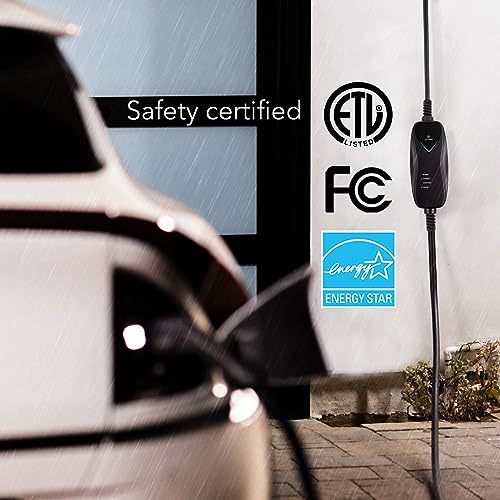 Lectron Level 1 EV Charger - ETL Certified, 120V, 15 Amp, 16 ft Extension Cord & J1772 Cable - Portable Electric Car Charger for J1772 EVs with NEMA 5-15 Plug - size: 15A NEMA 5-15