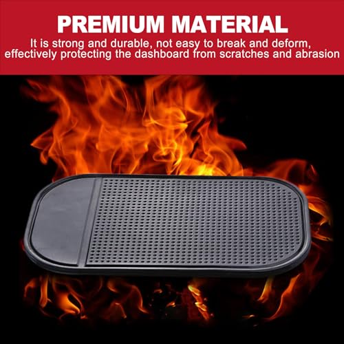 5 Pack Anti Slip Dashboard Sticky Pad, Washable Sticky Gel Grip Mat for Car Interior Accessories, Multi-Functional Non Slip Holder for Cell Phone Keys