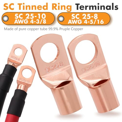 4 Gauge Wire Battery Cable CCA 50ft with 100A Fuse,Cable Sleeve for Car Amp - size: 50FT Wire + ANL Fuse + Cable Sleeve