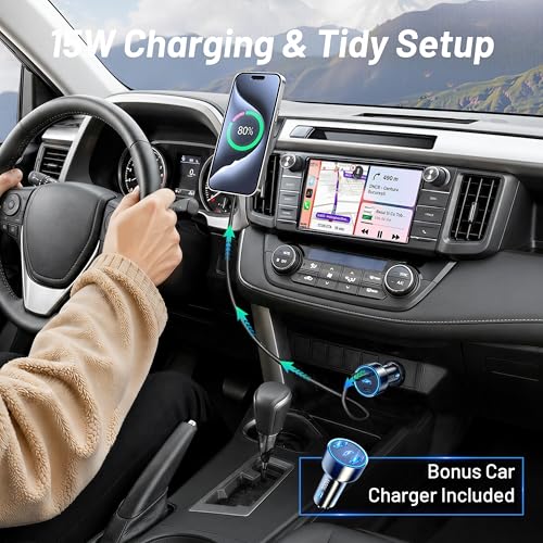 Phone Mount for Toyota RAV4 (2013-2018),15W Wireless Car Charger,Magnetic Phone Holder,Dashboard Hands Free Mobile Holder,360° Adjustable,2014 2015 2016 2017 RAV-4 Interior Accessories,New Car Gifts - size: Toyota RAV4 | 2013-2018