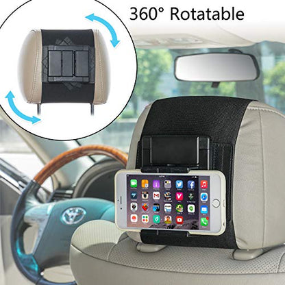 TFY Car Headrest Mount Holder for 10" Fire Tablets for Car Universal Swivel - style: swivel