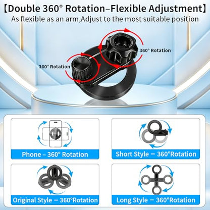 Car Magnetic Phone Holder for Jeep Wrangler 2007-2025 JL JK JKU 4XE ，Gladiator 2020-2025 JT，Compass 2011-2016 Interior Circle Air Vent Accessories Cell Cellphone Mount Magnet Stand Mobile Cradle