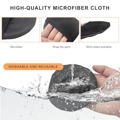 Car Screen Cleaner, Square Microfiber Cloth Non-Scratch Auto Touchscreen Cleaning Wipes, Foldable Touch Screen Pad Universal Cleaning Tool for Vehicle Dashboard Display (Round) - color: Round, 1 Pcs