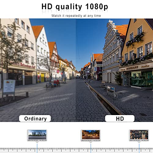 Hikity 9 Inch Backup Camera Monitor Only Quad Split Screen - size: 9 Inch+Control Line