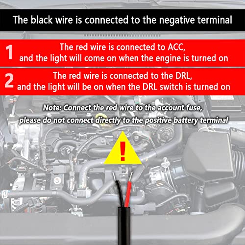 59" Flexible Car LED Hood Light Strip,High Brightness DIY Car Hood Light Strip for Daytime Running Lights,Universal Cars Hoods LED Lights Strips Cars Accessories Exterior (White/59inch)