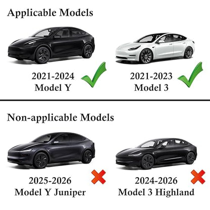 USB Hub Charger for Tesla Model 3 2021-23 & Model Y 2021-24 with Two Cable - color: Model Y 21-24 & Model 3 21-23