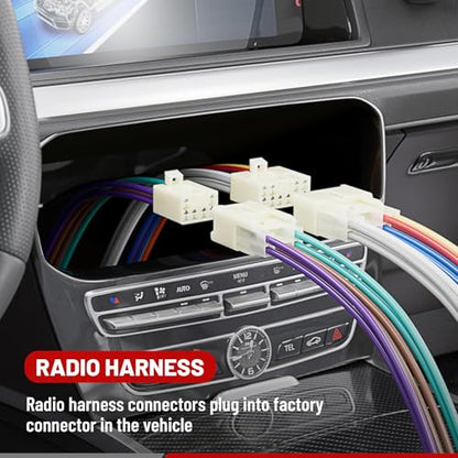 RED WOLF Stereo Harness for 1992-2019 Toyota, 2010-2019 Subaru Aftermarket Radio Wire Harness Female + Male Plug Connector Without JBL System Add Subwoofer Amplifier