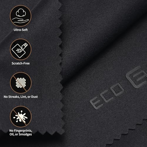 Eco-Fused 극세사 클리닝 천 - 50팩 - 안경, 안경, 카메라 렌즈, 아이패드, 태블릿, 휴대폰, 스마트폰, 노트북, LCD 스크린 및 기타 섬세한 표면 청소용 (14 x 7.6cm(5.5 x 3인치)) - color: 50팩 - (14 x 7.6cm(5.5 x 3인치))