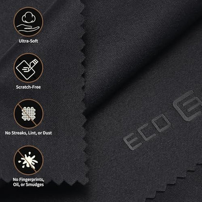 Eco-Fused 극세사 클리닝 천 - 50팩 - 안경, 안경, 카메라 렌즈, 아이패드, 태블릿, 휴대폰, 스마트폰, 노트북, LCD 스크린 및 기타 섬세한 표면 청소용 (14 x 7.6cm(5.5 x 3인치)) - color: 50팩 - (14 x 7.6cm(5.5 x 3인치))