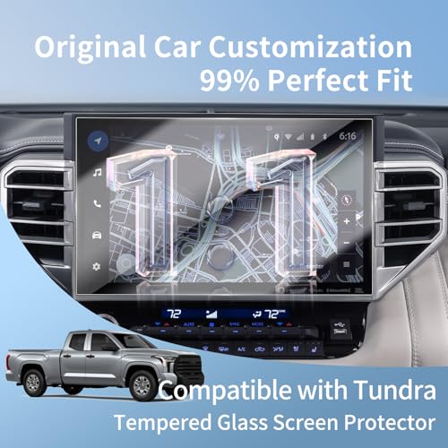 HD for 2026 Toyota Tundra Limited 14-Inch Tempered Glass Screen Protector - color: for 23-26 Toyota Tunder 14 HD